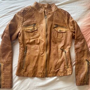 Faux leather jacket